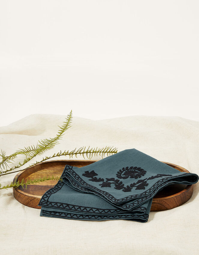 Embroidered Napkin Twinset, , large