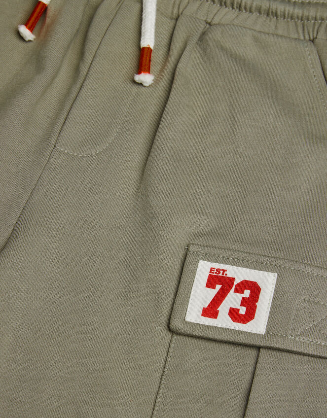 Jersey Cargo Shorts, Green (KHAKI), large