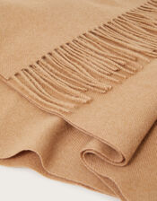 Soft-Touch Woven Scarf, Tan (TAN), large