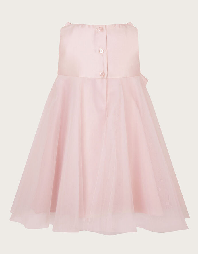 Petit Bebe Pink & Blue Bows Gown main image 0