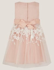 Baby Felicity Embroidered Floral Dress, Pink (PALE PINK), large