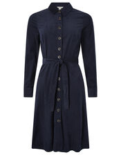 Coralie Cord Midi Dress, Blue (NAVY), large