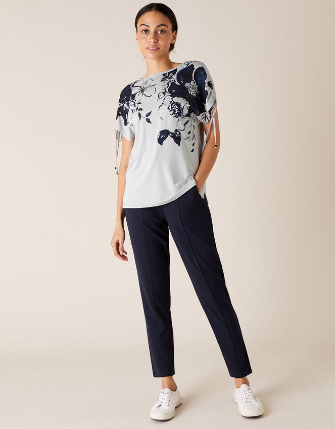 LOUNGE Pia Floral T-Shirt, Grey (GREY), large