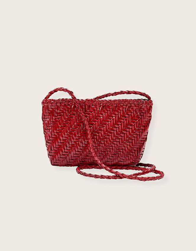 Ellyla Sia Woven Leather Crossbody Bag, , large