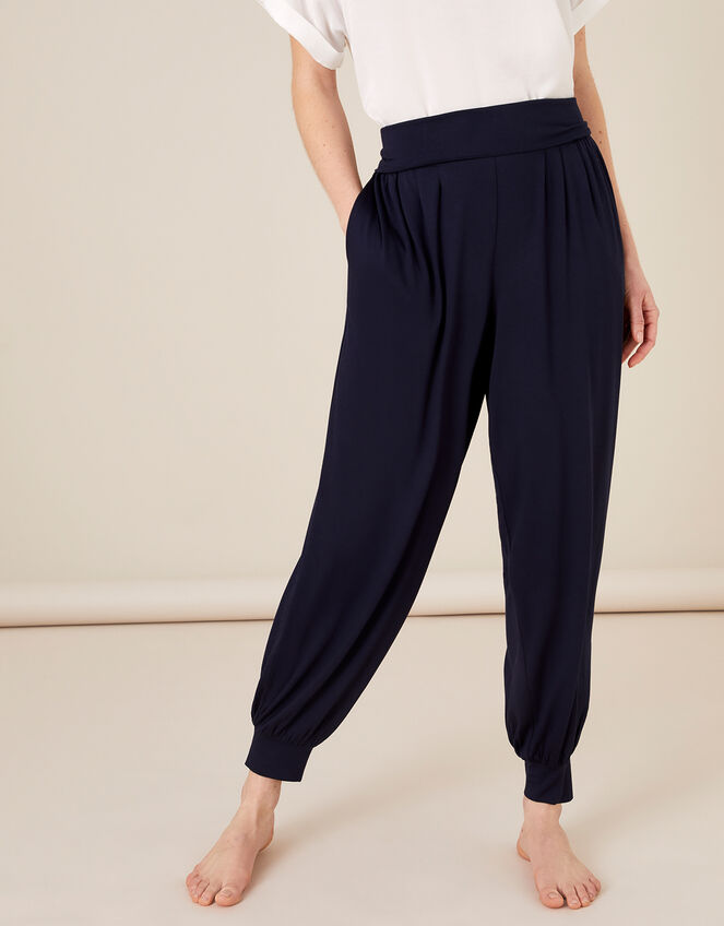 LOUNGE Jersey Hareem Trousers, Blue (NAVY), large