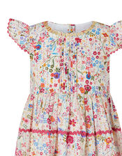 Baby Constance Ditsy Floral Dress, Ivory (IVORY), large