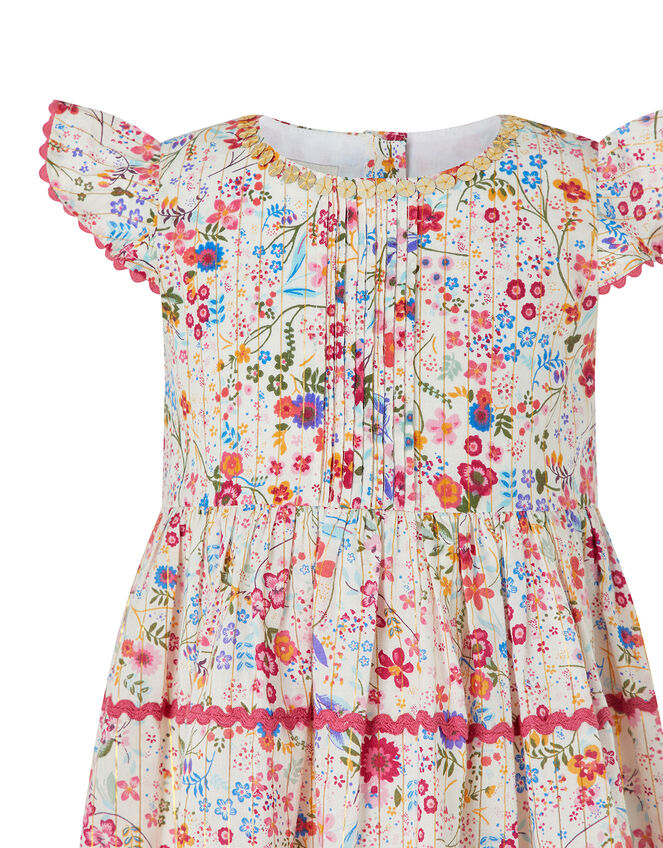 Baby Constance Ditsy Floral Dress, Ivory (IVORY), large