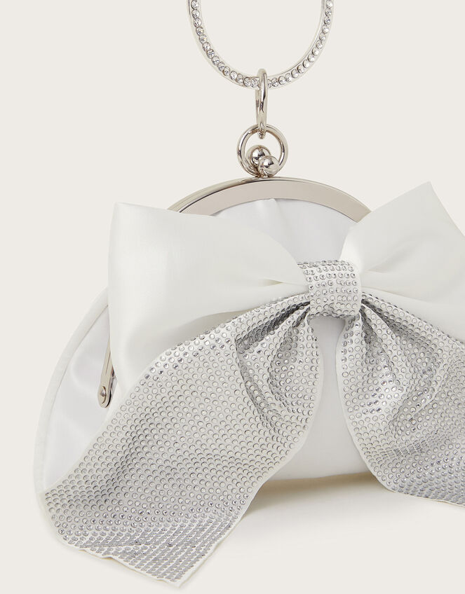Diamante Bow Bangle Bag, , large