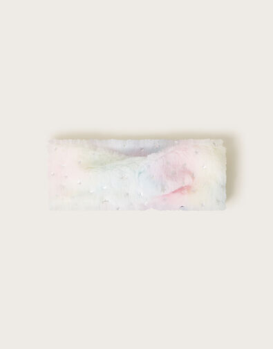 Fluffy Rainbow Headband, , large