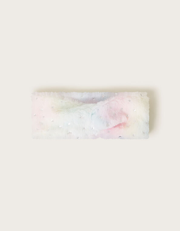 Fluffy Rainbow Headband, , large