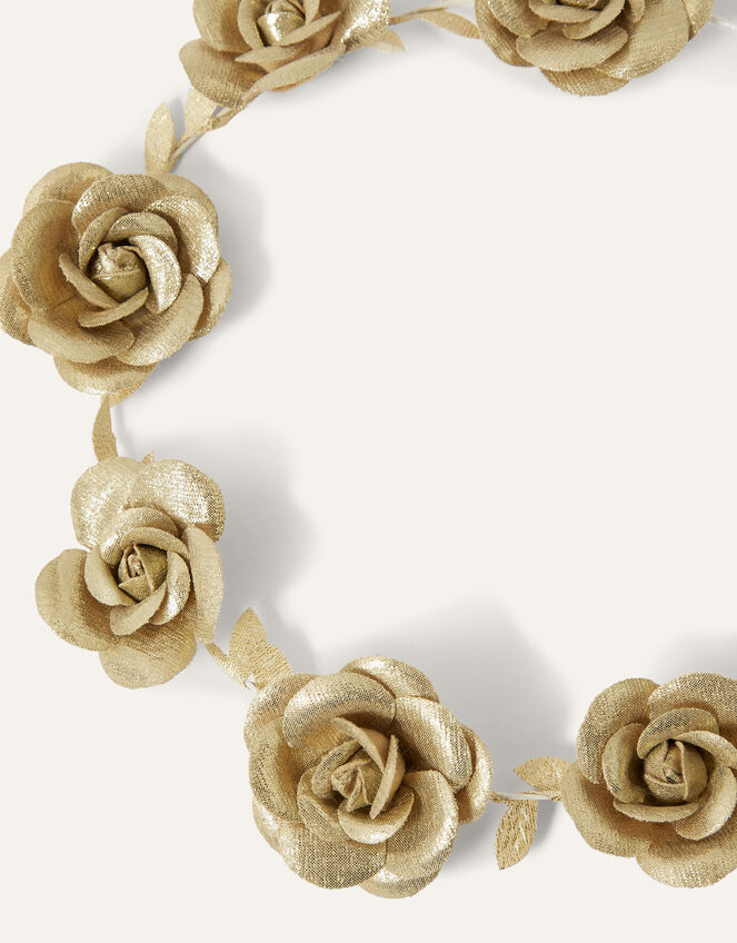 Shimmer Flower Hair Garland, , large