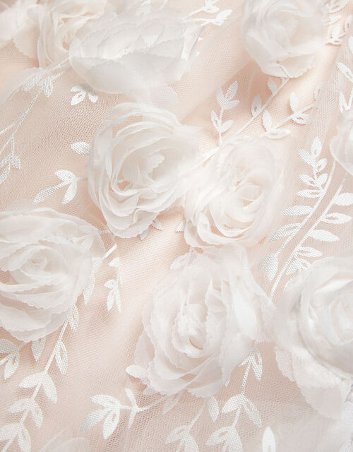 Bella 3D Rose Print Dress, Pink (PINK), large