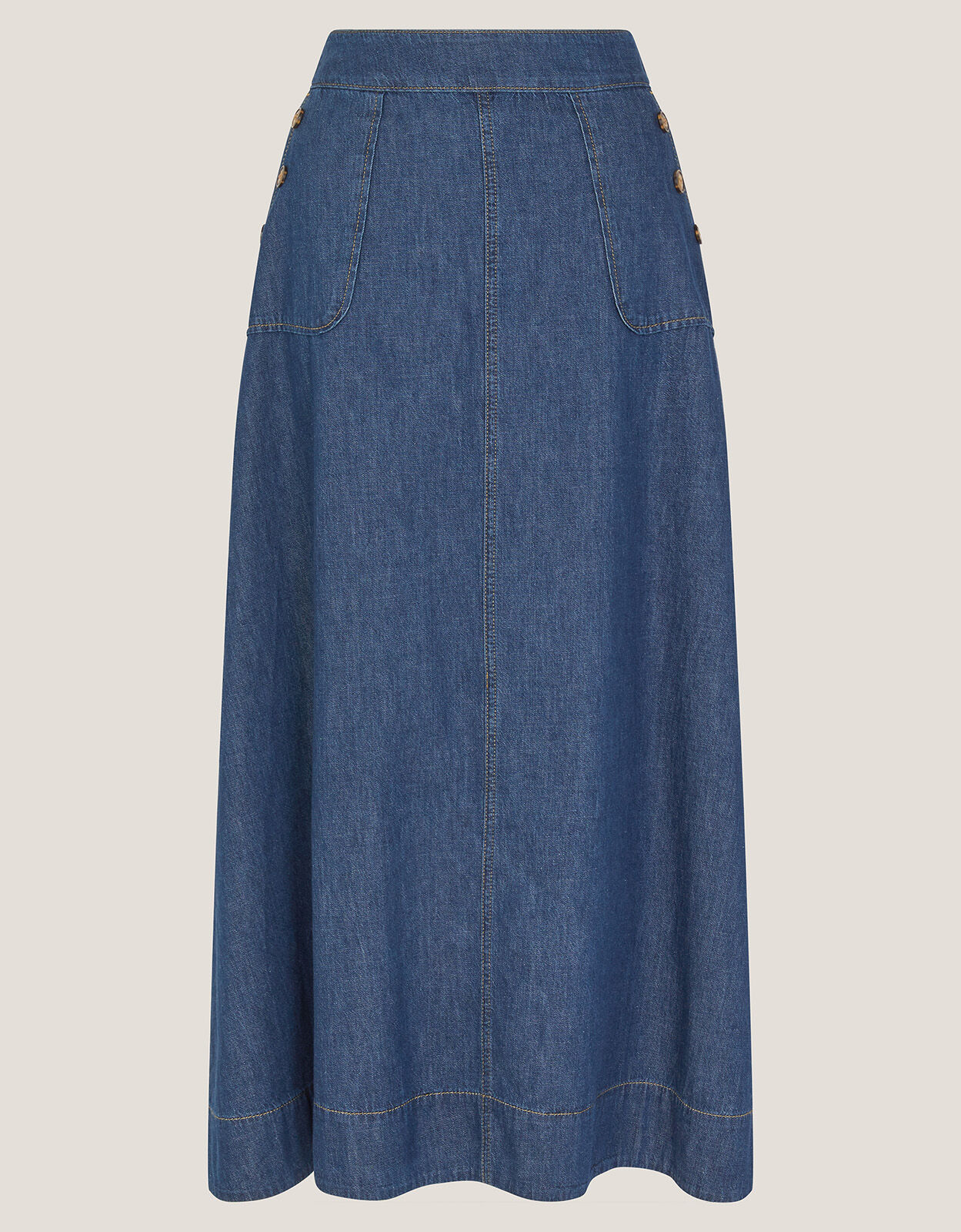 Harper A-Line Denim Maxi Skirt Blue | Skirts | Monsoon UK.