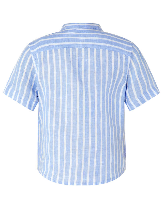 Sonny Stripe Shirt and Shorts Set, Blue (BLUE), large