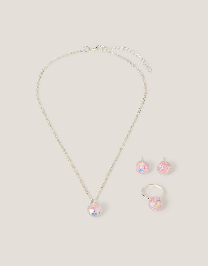 Star Confetti Bead Jewellery Set, , large