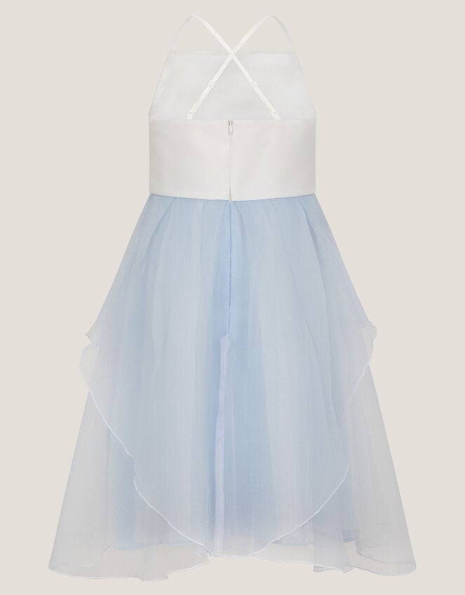 Peony Plain Organza Party Dress, Blue (PALE BLUE), large