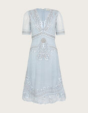 Siena Embroidered Dress, Blue (BLUE), large