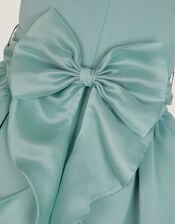 Polly Cap Sleeve Bow Party Dress, Green (SAGE), large
