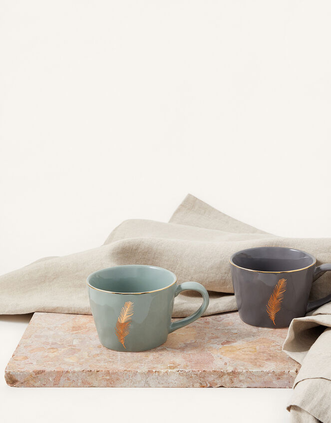 Ceramic Feather Mug, , large