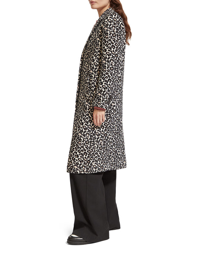Scotch and Soda Leopard Print Coat, Multi (MULTI), large