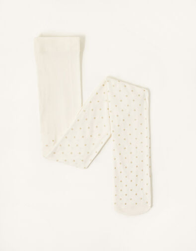 Glitter Spot Tights, Gold (GOLD), large