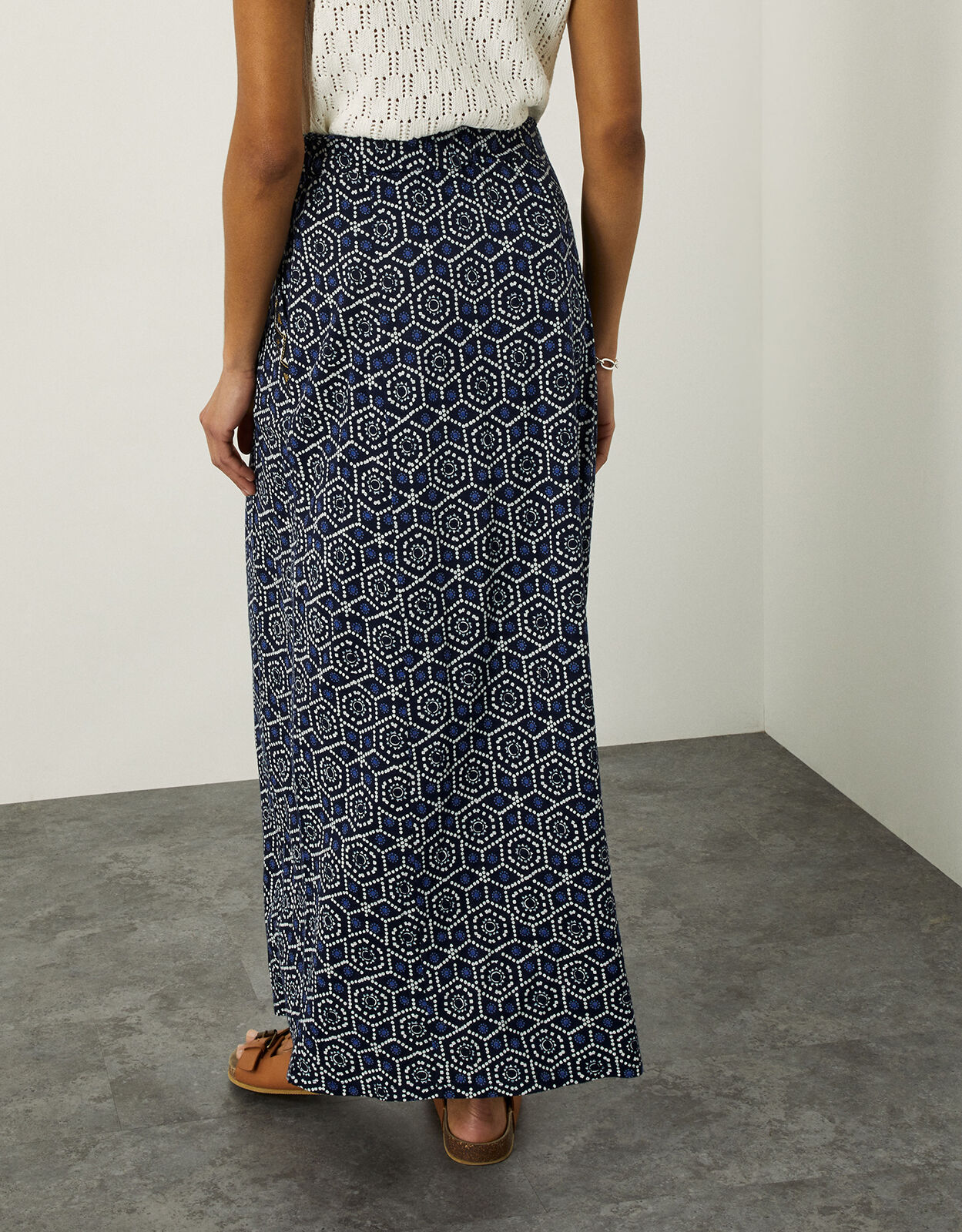 Long maxi store jersey skirt