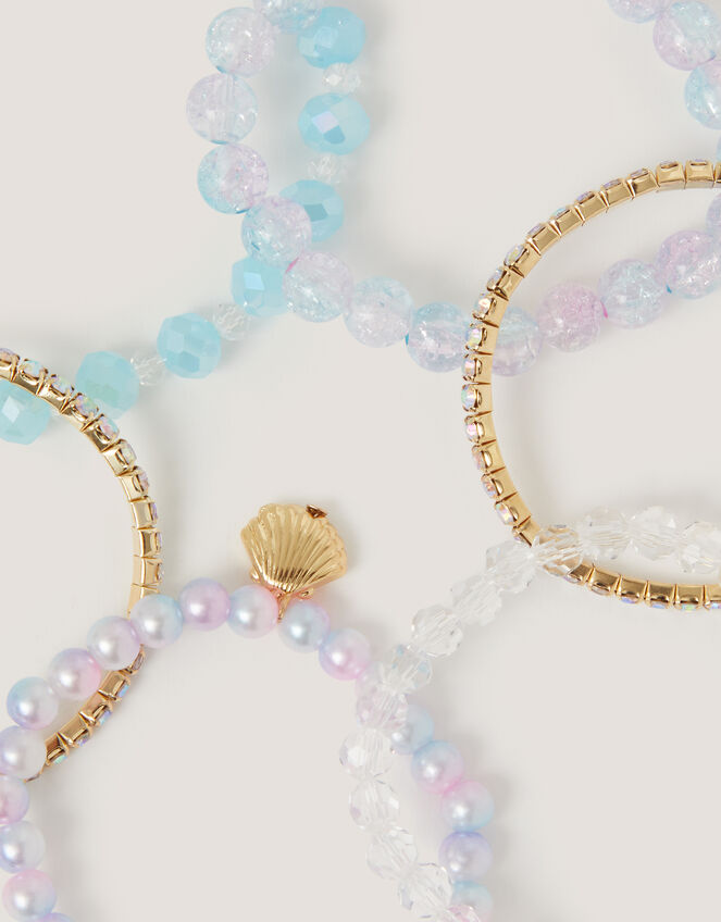 6-Pack Mermaid Bead Bracelets, , large