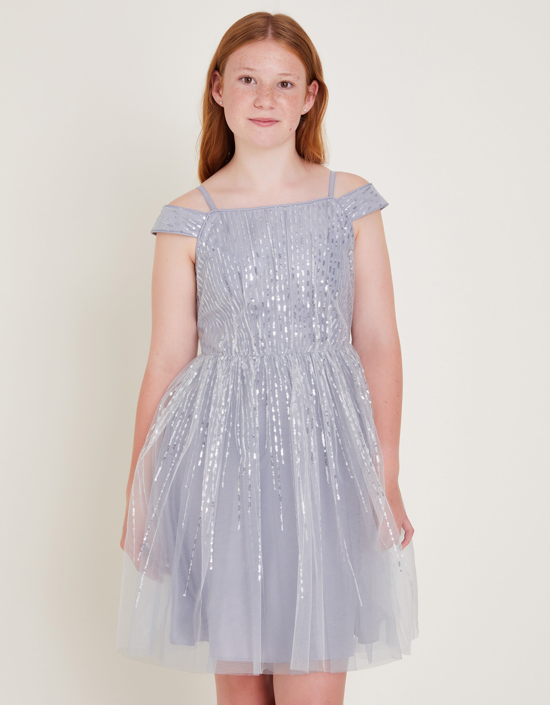Sadie Sequin Prom Dress Silver Prom Dresses Shoes Monsoon UK