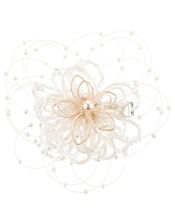 Wire Flower Spray Hair Clip, , large