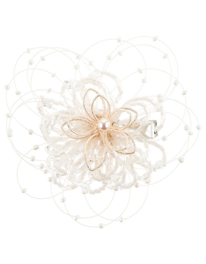 Wire Flower Spray Hair Clip, , large