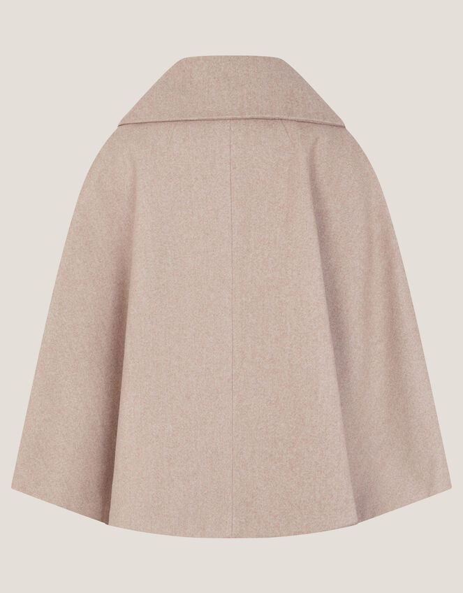Bow Cape Coat, Camel (OATMEAL), large