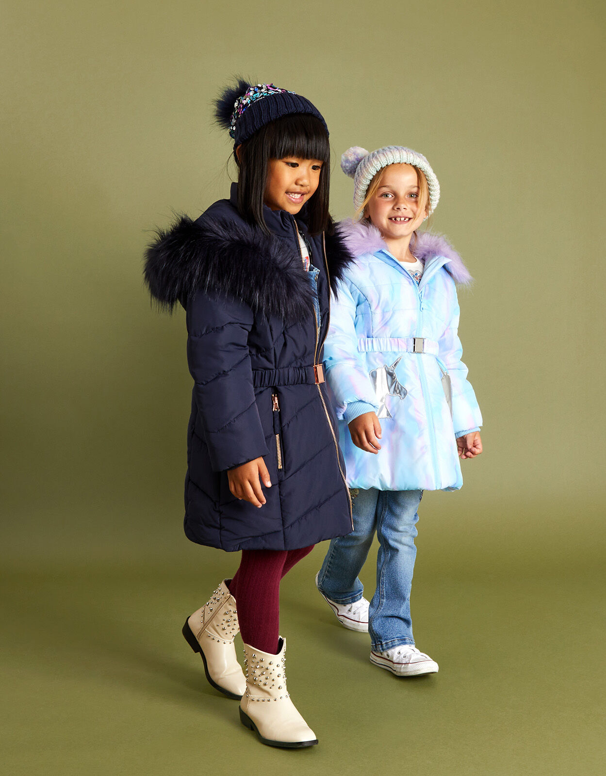 Girls belted coats top