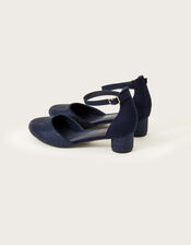 Diamante Two-Part Heels, Blue (NAVY), large