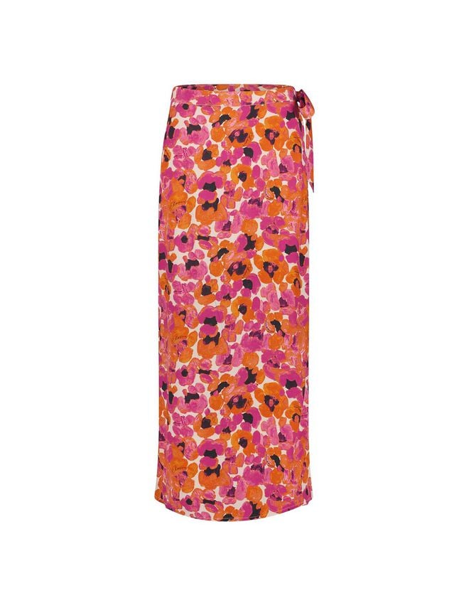 Fabienne Chapot Floral Print Skirt, Pink (PINK), large