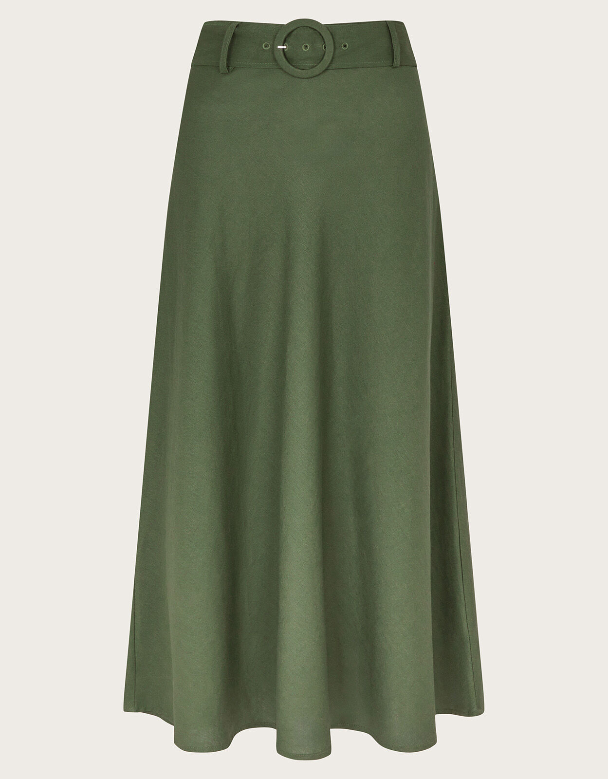Army green midi skirt hotsell