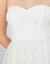 Donna Embroidered Bandeau Maxi Wedding Dress, Ivory (IVORY), large
