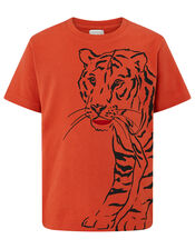 Terry Tiger T-Shirt, Orange (ORANGE), large