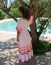 Piti Cuiti Neon Stripe Maxi Dress, Multi (MULTI), large