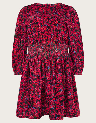 Ditsy Floral Print Dress, Black (BLACK), large