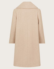 Bow Collar Coat, Camel (CAMEL), large