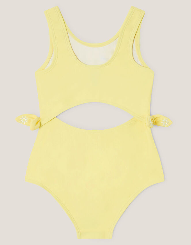 Amalfi Daisy Embroidered Swimsuit, Yellow (YELLOW), large