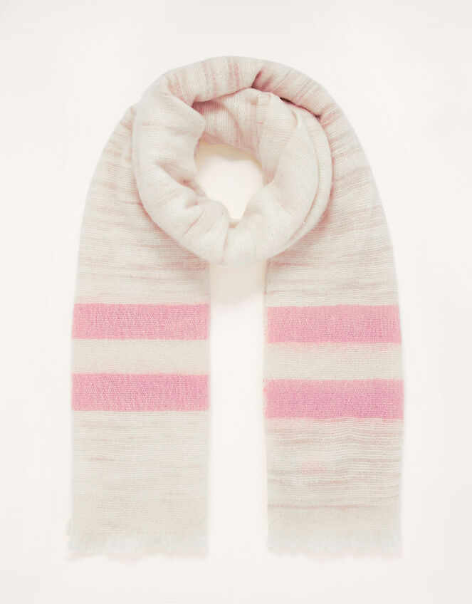 Penny Stripe Blanket Scarf, , large