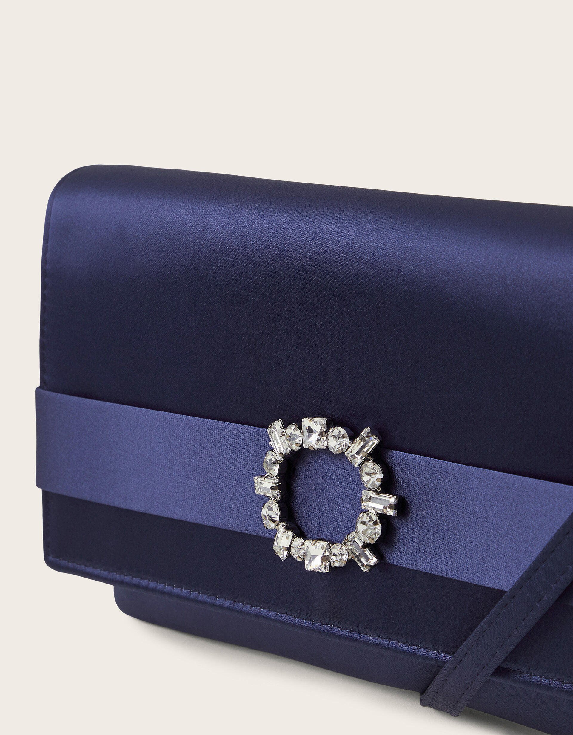 Selma Satin Clutch Bags Purses Monsoon UK