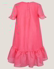 Lottie Frill Swing Party Dress, Orange (CORAL), large