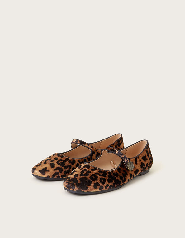 Lizzy Leopard Print Mary Jane Flats, Multi (MULTI), large
