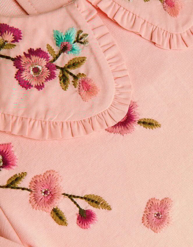 Embroidered Jersey Top, Pink (PINK), large