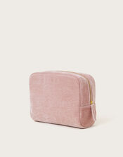 Initial Embellished Make Up Bag, Pink (PINK), large