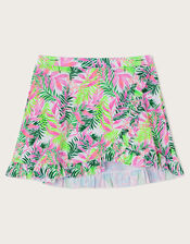 Palm Print Skirt Cover Up, Ivory (IVORY), large