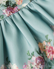 Baby Cassie Floral Print Ruffle Dress, Green (SAGE), large