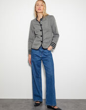 Willa Military Jacket , Black (BLACK), large